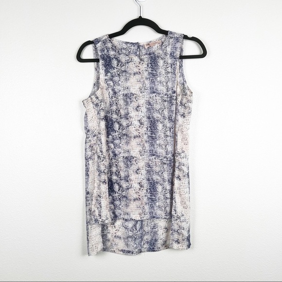 PHILOSOPHY Snake‎ Skin Sheer Sleeveless Tank XS - Picture 1 of 7
